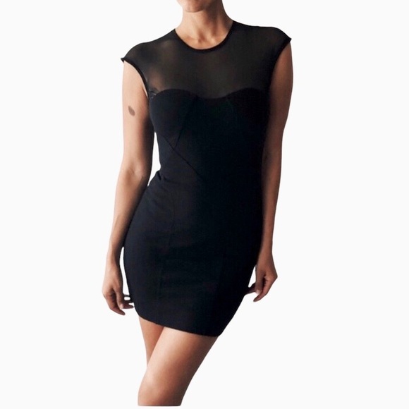 BEBE KARDASHIANS BLACK BODY-CON MINI DRESS - Picture 8 of 16